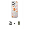 MARSİLYAN™- iPhone 16 Pro Max Kılıf Yörünge Işık Prime - Siyah Joko Magic 5D Hayalet Cam + PVD Metal Kamera Lens - GS