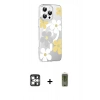 MARSİLYAN™- iPhone 16 Pro Max Kılıf Yörünge Işık Prime - Siyah Joko Magic 5D Hayalet Cam + PVD Metal Kamera Lens - GS