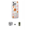 MARSİLYAN™- iPhone 16 Pro Max Kılıf Yörünge Işık Prime - Siyah Joko Magic 5D Hayalet Cam + Pers Alüminyum Kamera Lens - GI