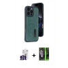 MARSİLYAN™- iPhone 16 Pro Max Kılıf Yörünge Işık Serisi - Şeffaf 360 Full Body Arka Koruyucu + Bilvis Titan Kamera Lens - TMGI