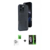 MARSİLYAN™- iPhone 16 Pro Max Kılıf Yörünge Işık Serisi - Şeffaf 360 Full Body Arka Koruyucu + Raze Metal Kamera Lens - BZ