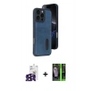 MARSİLYAN™- iPhone 16 Pro Max Kılıf Yörünge Işık Serisi - Şeffaf 360 Full Body Arka Koruyucu + Bilvis Titan Kamera Lens - SH