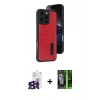 MARSİLYAN™- iPhone 16 Pro Max Kılıf Yörünge Işık Serisi - Şeffaf 360 Full Body Arka Koruyucu + Bilvis Titan Kamera Lens - SH