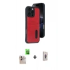 MARSİLYAN™- iPhone 16 Pro Max Kılıf Yörünge Işık Serisi - Siyah Bilvis 3D Cam Ekran Koruyucu + Raze Metal Kamera Lens - NLGY