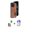 MARSİLYAN™- iPhone 16 Pro Max Kılıf Yörünge Işık Serisi - Siyah Bilvis 5in1 3D Magic Cam Ekran Koruyucu + Raze Metal Kamera Lens - CLTM