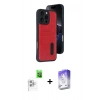 MARSİLYAN™- iPhone 16 Pro Max Kılıf Yörünge Işık Serisi - Siyah Bilvis 5in1 3D Magic Cam Ekran Koruyucu + Raze Metal Kamera Lens - BZ
