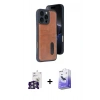 MARSİLYAN™- iPhone 16 Pro Max Kılıf Yörünge Işık Serisi - Siyah Bilvis 5in1 5D Magic Hayalet Cam Ekran Koruyucu + Gümüş Bilvis Titan Kamera Lens