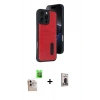 MARSİLYAN™- iPhone 16 Pro Max Kılıf Yörünge Işık Serisi - Siyah Bilvis Hayalet Cam Ekran Koruyucu + Raze Metal Kamera Lens - NLGY