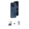 MARSİLYAN™- iPhone 16 Pro Max Kılıf Yörünge Işık Serisi - Siyah Joko Magic 5D Cam + Bilvis Titan Kamera Lens - TMGI