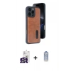 MARSİLYAN™- iPhone 16 Pro Max Kılıf Yörünge Işık Serisi - Siyah Joko Magic 5D Cam + Bilvis Titan Kamera Lens - GS