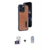 MARSİLYAN™- iPhone 16 Pro Max Kılıf Yörünge Işık Serisi - Siyah Joko Magic 5D Cam + Bilvis Titan Kamera Lens - TMGI