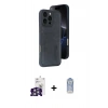MARSİLYAN™- iPhone 16 Pro Max Kılıf Yörünge Işık Serisi - Siyah Joko Magic 5D Cam + Bilvis Titan Kamera Lens - GS