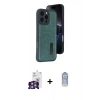 MARSİLYAN™- iPhone 16 Pro Max Kılıf Yörünge Işık Serisi - Siyah Joko Magic 5D Cam + Bilvis Titan Kamera Lens - GS