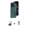 MARSİLYAN™- iPhone 16 Pro Max Kılıf Yörünge Işık Serisi - Siyah Joko Magic 5D Cam + Bilvis Titan Kamera Lens - TMGI