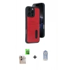 MARSİLYAN™- iPhone 16 Pro Max Kılıf Yörünge Işık Serisi - Siyah Joko Magic 5D Cam + Raze Metal Kamera Lens - NLGY
