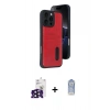MARSİLYAN™- iPhone 16 Pro Max Kılıf Yörünge Işık Serisi - Siyah Joko Magic 5D Cam + Siyah Bilvis Titan Kamera Lens
