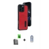 MARSİLYAN™- iPhone 16 Pro Max Kılıf Yörünge Işık Serisi - Siyah Joko Magic 5D Cam + Siyah Raze Metal Kamera Lens
