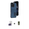 MARSİLYAN™- iPhone 16 Pro Max Kılıf Yörünge Işık Serisi - Siyah Joko Magic 5D Hayalet Cam + Bilvis Titan Kamera Lens - TMGI