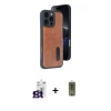 MARSİLYAN™- iPhone 16 Pro Max Kılıf Yörünge Işık Serisi - Siyah Joko Magic 5D Hayalet Cam + Bilvis Titan Kamera Lens - TMGI