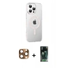 MARSİLYAN™- iPhone 16 Pro Max Kılıf Yörünge Koleksiyonu - Siyah 360 Mat Full Body Arka Koruyucu + Pers Alüminyum Kamera Lens - CLTM