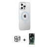 MARSİLYAN™- iPhone 16 Pro Max Kılıf Yörünge Koleksiyonu - Siyah 360 Mat Full Body Arka Koruyucu + Pers Alüminyum Kamera Lens - GI