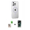 MARSİLYAN™- iPhone 16 Pro Max Kılıf Yörünge Koleksiyonu - Siyah 360 Mat Full Body Arka Koruyucu + Raze Metal Kamera Lens - NLGY