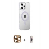 MARSİLYAN™- iPhone 16 Pro Max Kılıf Yörünge Koleksiyonu - Siyah Bilvis 3D Cam Ekran Koruyucu + Pers Alüminyum Kamera Lens - CLTM