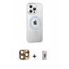 MARSİLYAN™- iPhone 16 Pro Max Kılıf Yörünge Koleksiyonu - Siyah Bilvis 3D Cam Ekran Koruyucu + Pers Alüminyum Kamera Lens - CLTM