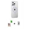 MARSİLYAN™- iPhone 16 Pro Max Kılıf Yörünge Koleksiyonu - Siyah Bilvis 3D Cam Ekran Koruyucu + Raze Metal Kamera Lens - NLGY