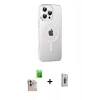 MARSİLYAN™- iPhone 16 Pro Max Kılıf Yörünge Koleksiyonu - Siyah Bilvis 3D Cam Ekran Koruyucu + Raze Metal Kamera Lens - NLGY