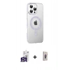 MARSİLYAN™- iPhone 16 Pro Max Kılıf Yörünge Koleksiyonu - Siyah Bilvis 3D Cam Ekran Koruyucu + Bilvis Titan Kamera Lens - TMGI