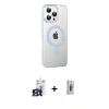 MARSİLYAN™- iPhone 16 Pro Max Kılıf Yörünge Koleksiyonu - Siyah Bilvis 3D Cam Ekran Koruyucu + Bilvis Titan Kamera Lens - TMGI