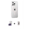 MARSİLYAN™- iPhone 16 Pro Max Kılıf Yörünge Koleksiyonu - Siyah Bilvis 3D Cam Ekran Koruyucu + Bilvis Titan Kamera Lens - TMGI