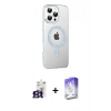 MARSİLYAN™- iPhone 16 Pro Max Kılıf Yörünge Koleksiyonu - Siyah Bilvis 5in1 3D Magic Cam Ekran Koruyucu + Bilvis Titan Kamera Lens - TMGI