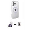 MARSİLYAN™- iPhone 16 Pro Max Kılıf Yörünge Koleksiyonu - Siyah Bilvis Hayalet Cam Ekran Koruyucu + Bilvis Titan Kamera Lens - GS