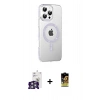 MARSİLYAN™- iPhone 16 Pro Max Kılıf Yörünge Koleksiyonu - Siyah Buffer Cam Ekran Koruyucu + Bilvis Titan Kamera Lens - GS