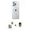 MARSİLYAN™- iPhone 16 Pro Max Kılıf Yörünge Koleksiyonu - Siyah Buffer Cam Ekran Koruyucu + Çöl Titanyum Raze Metal Kamera Lens