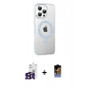 MARSİLYAN™- iPhone 16 Pro Max Kılıf Yörünge Koleksiyonu - Siyah Buffer Hayalet Cam Ekran Koruyucu + Bilvis Titan Kamera Lens - SH