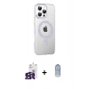 MARSİLYAN™- iPhone 16 Pro Max Kılıf Yörünge Koleksiyonu - Siyah Joko Magic 5D Cam + Bilvis Titan Kamera Lens - SH