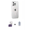MARSİLYAN™- iPhone 16 Pro Max Kılıf Yörünge Koleksiyonu - Siyah Joko Magic 5D Cam + Bilvis Titan Kamera Lens - SH