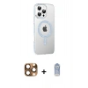 MARSİLYAN™- iPhone 16 Pro Max Kılıf Yörünge Koleksiyonu - Siyah Joko Magic 5D Cam + Pers Alüminyum Kamera Lens - CLTM