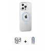 MARSİLYAN™- iPhone 16 Pro Max Kılıf Yörünge Koleksiyonu - Siyah Joko Magic 5D Cam + Pers Alüminyum Kamera Lens - GS