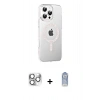 MARSİLYAN™- iPhone 16 Pro Max Kılıf Yörünge Koleksiyonu - Siyah Joko Magic 5D Cam + Pers Alüminyum Kamera Lens - GS