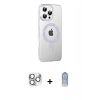 MARSİLYAN™- iPhone 16 Pro Max Kılıf Yörünge Koleksiyonu - Siyah Joko Magic 5D Cam + Pers Alüminyum Kamera Lens - GS