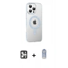 MARSİLYAN™- iPhone 16 Pro Max Kılıf Yörünge Koleksiyonu - Siyah Joko Magic 5D Cam + PVD Metal Kamera Lens - GS