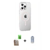 MARSİLYAN™- iPhone 16 Pro Max Kılıf Yörünge Koleksiyonu - Siyah Joko Magic 5D Cam + Raze Metal Kamera Lens - CLTM