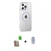 MARSİLYAN™- iPhone 16 Pro Max Kılıf Yörünge Koleksiyonu - Siyah Joko Magic 5D Cam + Raze Metal Kamera Lens - CLTM