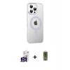 MARSİLYAN™- iPhone 16 Pro Max Kılıf Yörünge Koleksiyonu - Siyah Joko Magic 5D Hayalet Cam + Bilvis Titan Kamera Lens - TMGI
