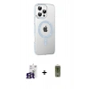 MARSİLYAN™- iPhone 16 Pro Max Kılıf Yörünge Koleksiyonu - Siyah Joko Magic 5D Hayalet Cam + Bilvis Titan Kamera Lens - TMGI