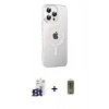 MARSİLYAN™- iPhone 16 Pro Max Kılıf Yörünge Koleksiyonu - Siyah Joko Magic 5D Hayalet Cam + Bilvis Titan Kamera Lens - TMGI